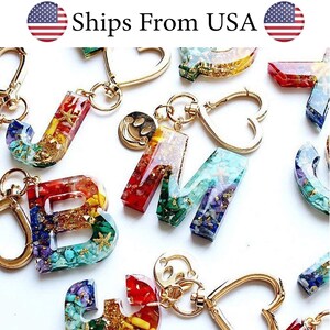 DIY hars sieraden gieten siliconen mallen sleutelhanger omgekeerde brief hars mal