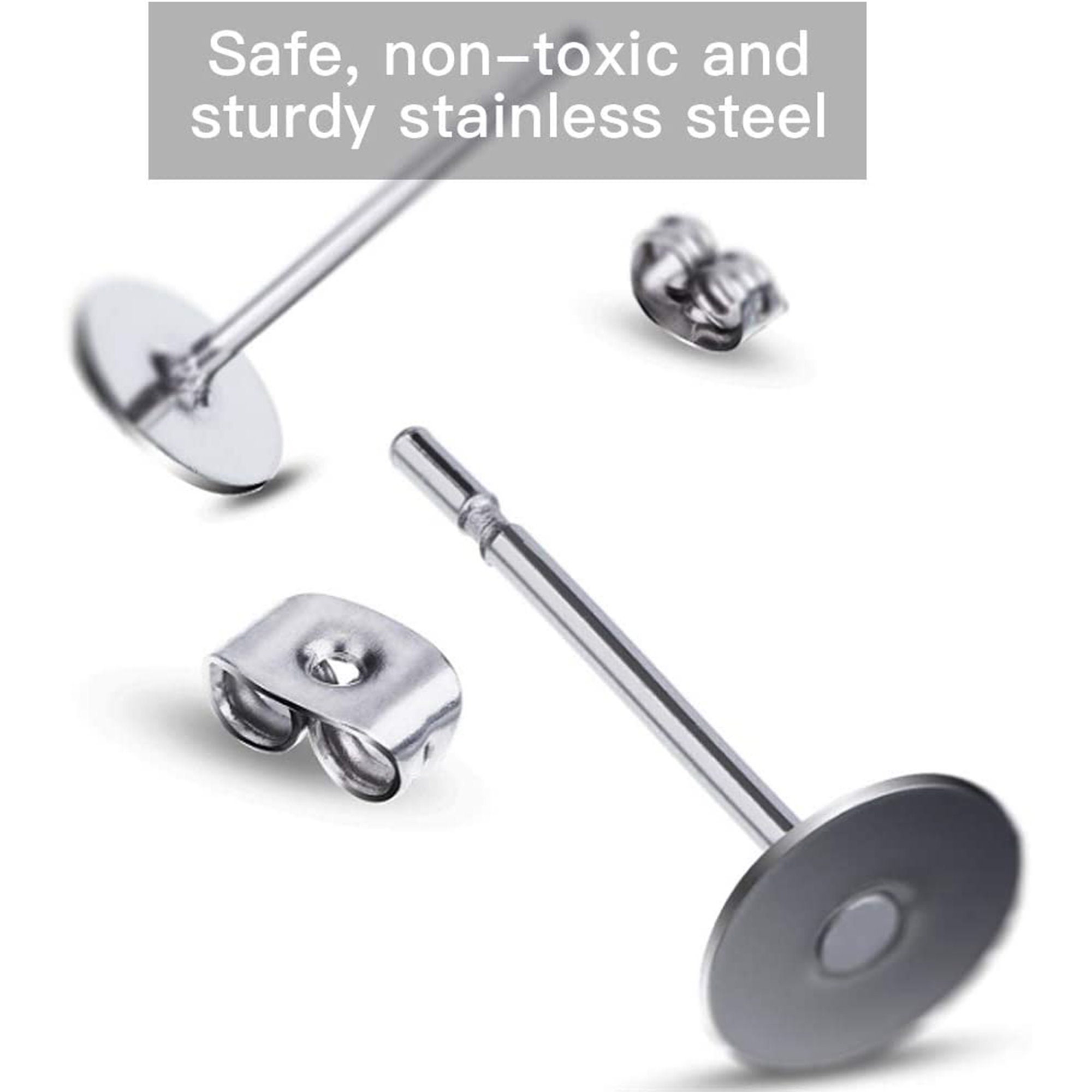 Pendientes de acero inoxidable hipoalergénicos Postes | Etsy