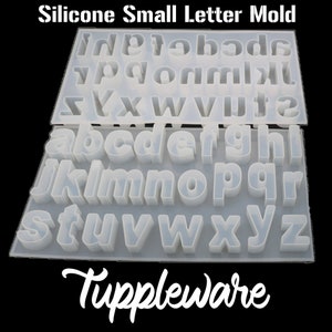 Silicone Lower Case Letter Mold - Resin - Chocolate - Soap and Much More