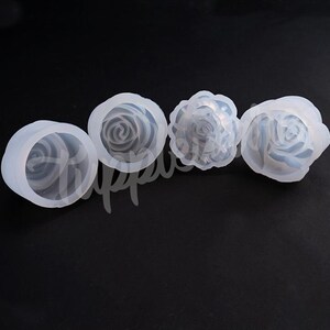 Silicone Rose Mold - Silicone Flower Mold - Resin Mold - Chocolate Mold Candy Mold - Flower Candle Melt Mold - Flower Candle Mold image 5
