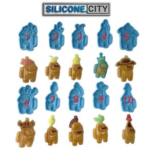 Among Us Keychain Mold Bundle