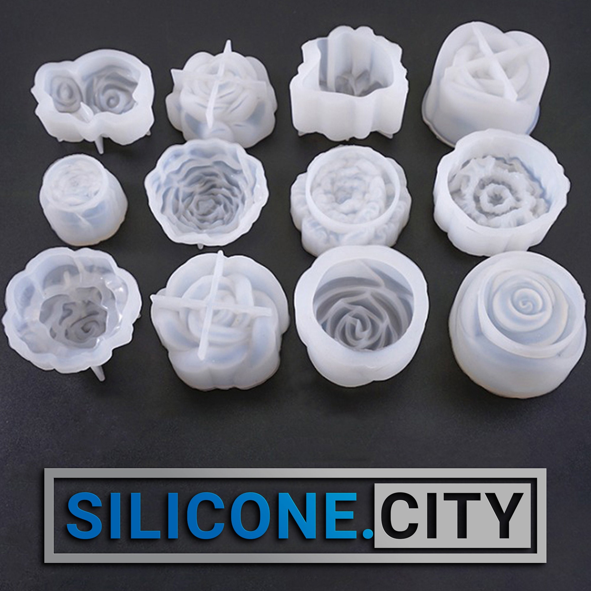 Silicone Rose Flower Chocolate Mold – Baking Solution