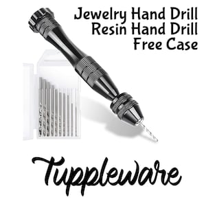 Hand Drill Resin Drill Woodworking Hand Drill with 10x Drill Bit Manual  Wire Twisting Tools for DIY Craft DIY Hairpin Bracelets