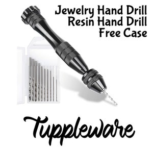 Hand Drill Resin Drill Woodworking Hand Drill with 10x Drill Bit Manual  Wire Twisting Tools for DIY Craft DIY Hairpin Bracelets