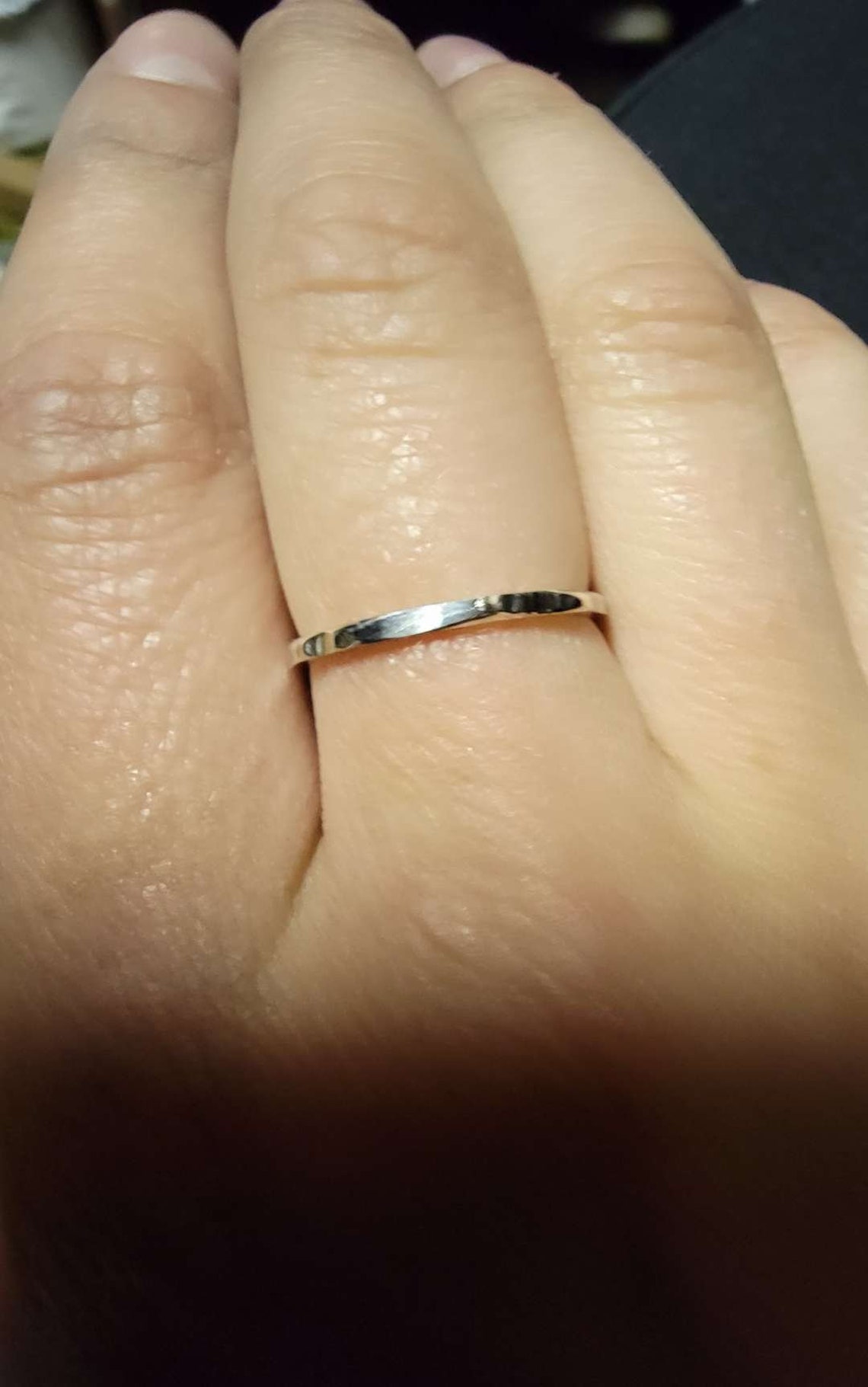 Bague Empilable En Argent Sterling 925 Tressée - Simple, Faite Main En Inde, Taille Ajustable