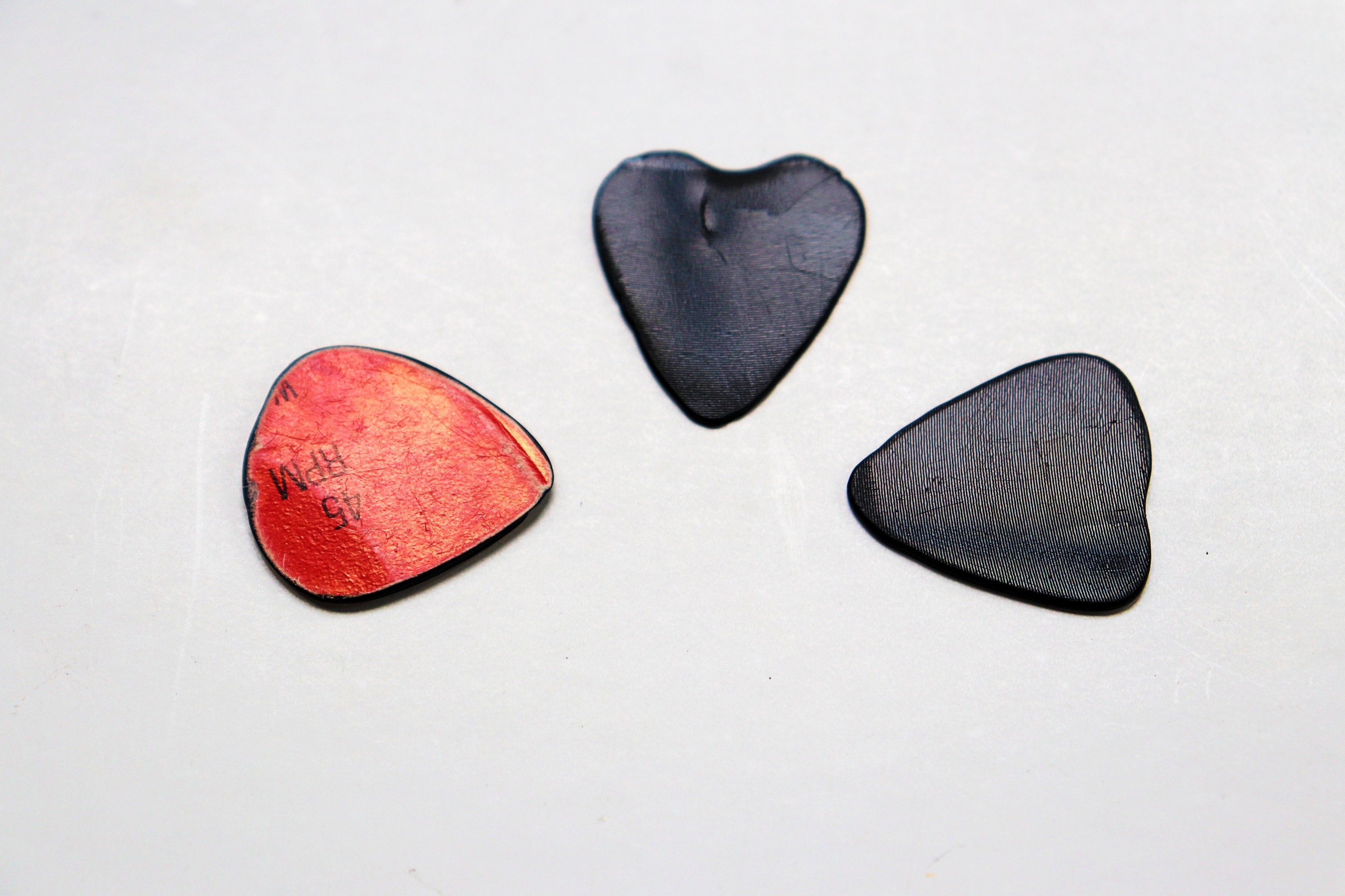 Melted Record Picks Vinyl Guitar Picks Memorabilia Etsy