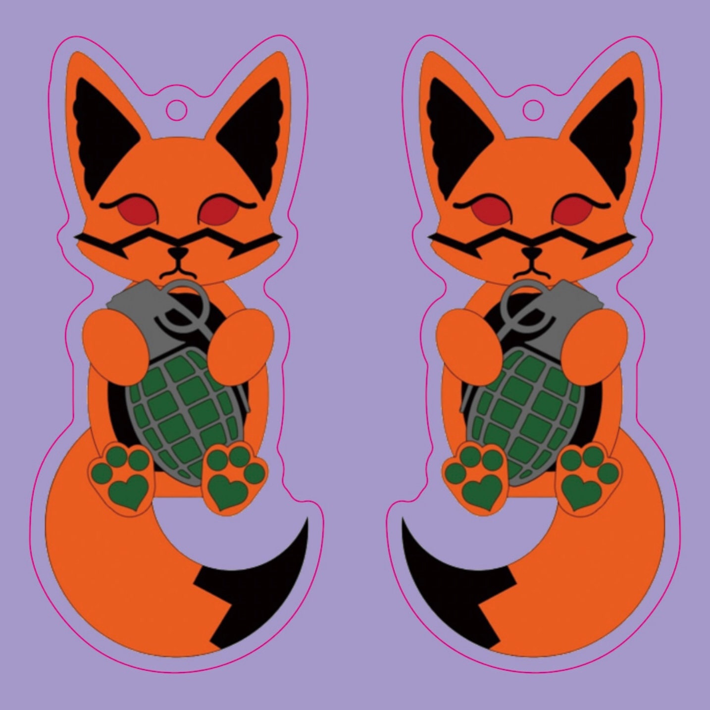 1girl, chibi, fox ears, happy face, fox tail, orange... | OpenArt