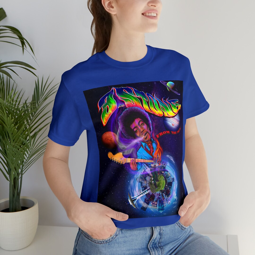 T-shirt Jimi Hendrix 3rd Stone From Sun - Tailles M à XXL, Neuf Avec étiquettes, Imprimé Vintage