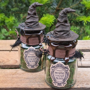 Halloween decoration, trunk, bottles