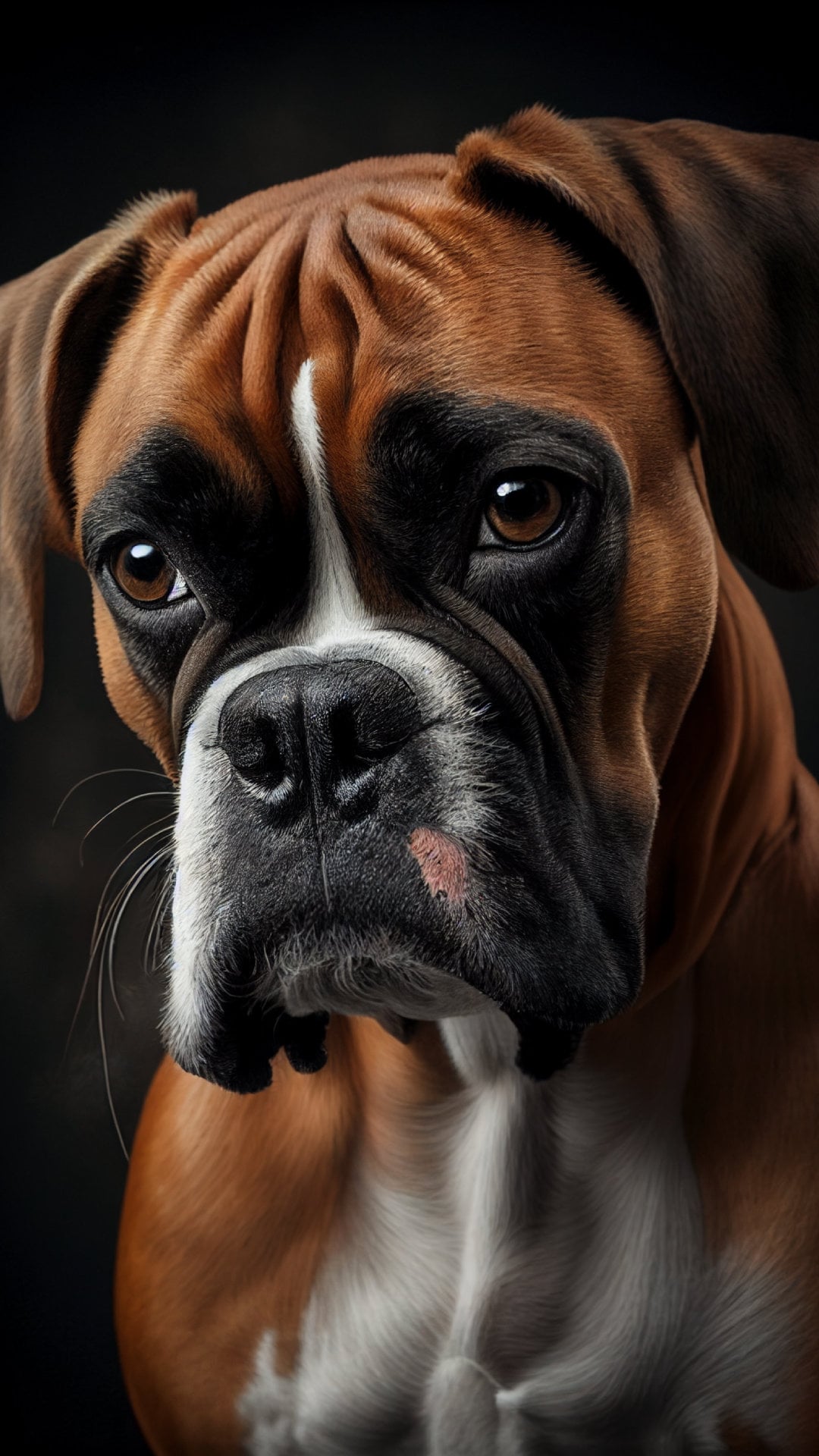 Boxer Dog Smartphone Wallpaper Digital Art Image - Etsy