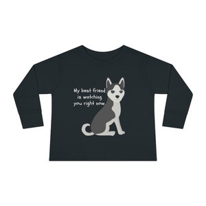 Funny Husky Toddler, camicia per bambini. Regalo per i piccoli amanti dei cani husky.