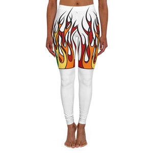 Leggings, Yoga leggings, workout, Running pants, Active wear, Legs of Fire Yoga Pants.