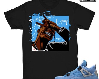 Air Jordan 4 UNC Shirt Gang Gang Retro 