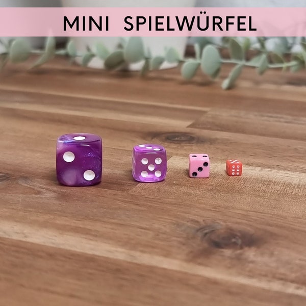 Miniwürfel in verschiedenen Formaten und Farben, 5mm 8mm 12mm für Sparspiele und Brettspiele