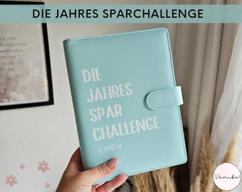 Die Jahres Sparchallenge mit A5 Budgetbinder, eine besondere 52 Wochen Challenge, Sparen mit der Umschlagmethode