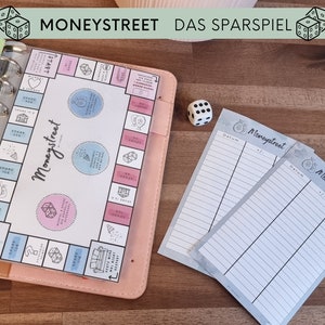 Moneystreet Das Sparspiel für Jeden Foliert Sparspiel passend für A6 Budgetplaner Spaß beim Sparen image 3