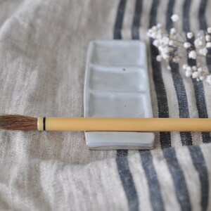 White CERAMICS handmade PALETTE Jack for painting and watercolor. Useful gifts for the artist image 3