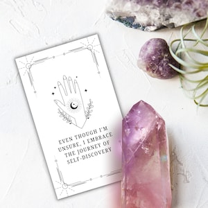 Even Obwohl EFT Affirmation Orakel Deck - 44 Ermächtigende Karten | Digitaler Download | Affirmationskarten | Orakelkarten