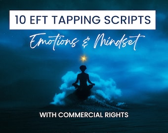 EFT Tapping Script Bundle For Emotions & Mindset | 10 Mindful Scripts | Instant Download | Positive Mindset And Emotional Regulation