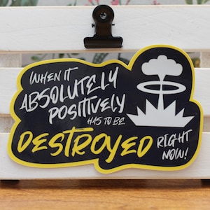 Helldivers 2 Absolutely Positively Hellbomb Sticker | Helldivers 2 Decal | Marines Inspired Gamer Sticker | Gamer Laptop Sticker
