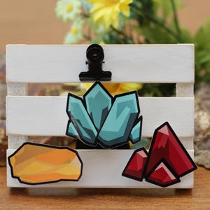 Deep Rock galactische minerale stickers | DRG-stickers gamerlaptopsticker Morkite-sticker Nitra-sticker