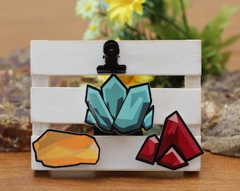 Deep Rock Galactic Mineral Stickers | DRG Stickers Gamer Laptop Decal Morkite Sticker Nitra Sticker