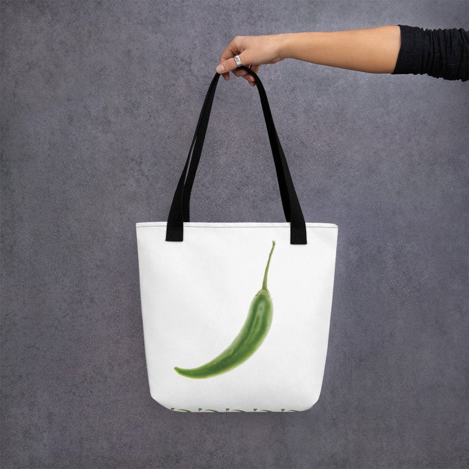Green Chili Tote Bag | Etsy
