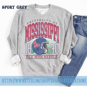 white ole miss sweatshirt