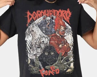 Dorohedoro Mask Pattern T-shirt Big Silhouette Short Sleeve Black Japan Cosplay Dorohedoro Mask Pattern T-shirt Big Silhouette Short Sleeve Black Japan Cosplay