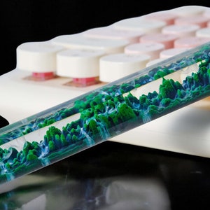 Keycaps Mystical Forest Custom Artisan, Keycaps anime cute, Green keycaps, Keycaps set, ESC keycaps for Cherry MX Keyboard, Birthday gift
