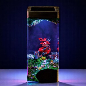 Lamp Custom Resin, Lamp Resin Epoxy, Epoxy Resin Lamp, Night Light Wood, Table Lamp, Personalized gift, Handmade Gift For Boy