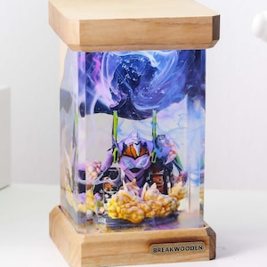 Lamp custom resin, Eva resin night light, night light wood, epoxy resin lamp,custom resin lamp, table lamp night light, bedside lamp wood
