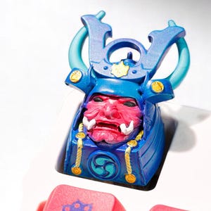 Artisan Keycaps, Samurai Resin Keycap, Gaming Keycap, Custom Keycap, ESC Keycap For Cherry MX Keyboard, Keycap Set, Handmade Gift for friend