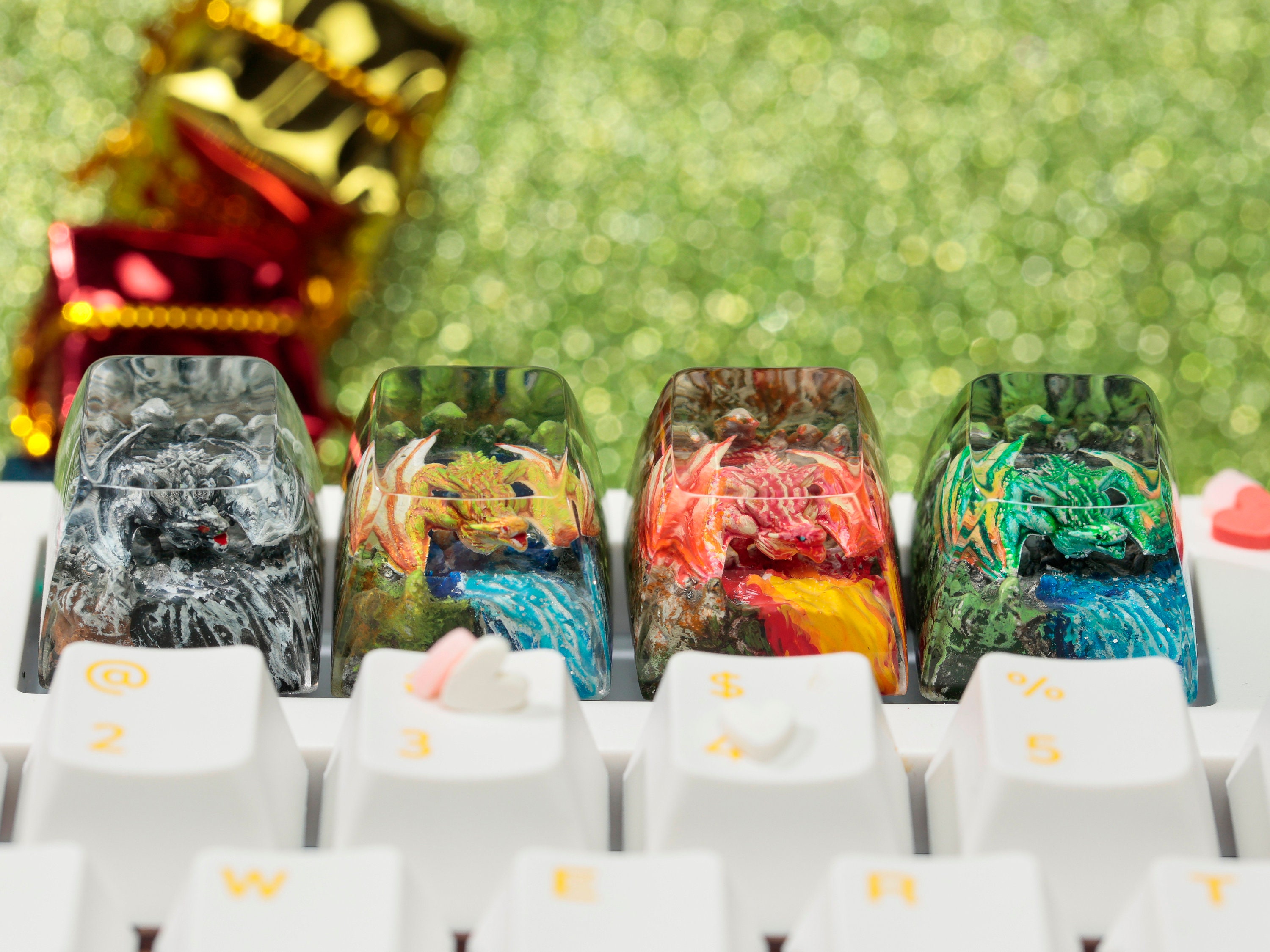 Kepcap Types Dragon, Artisan Keycap, Keycap, Resin Keycap, Pokemon Keycap, Valorant ...