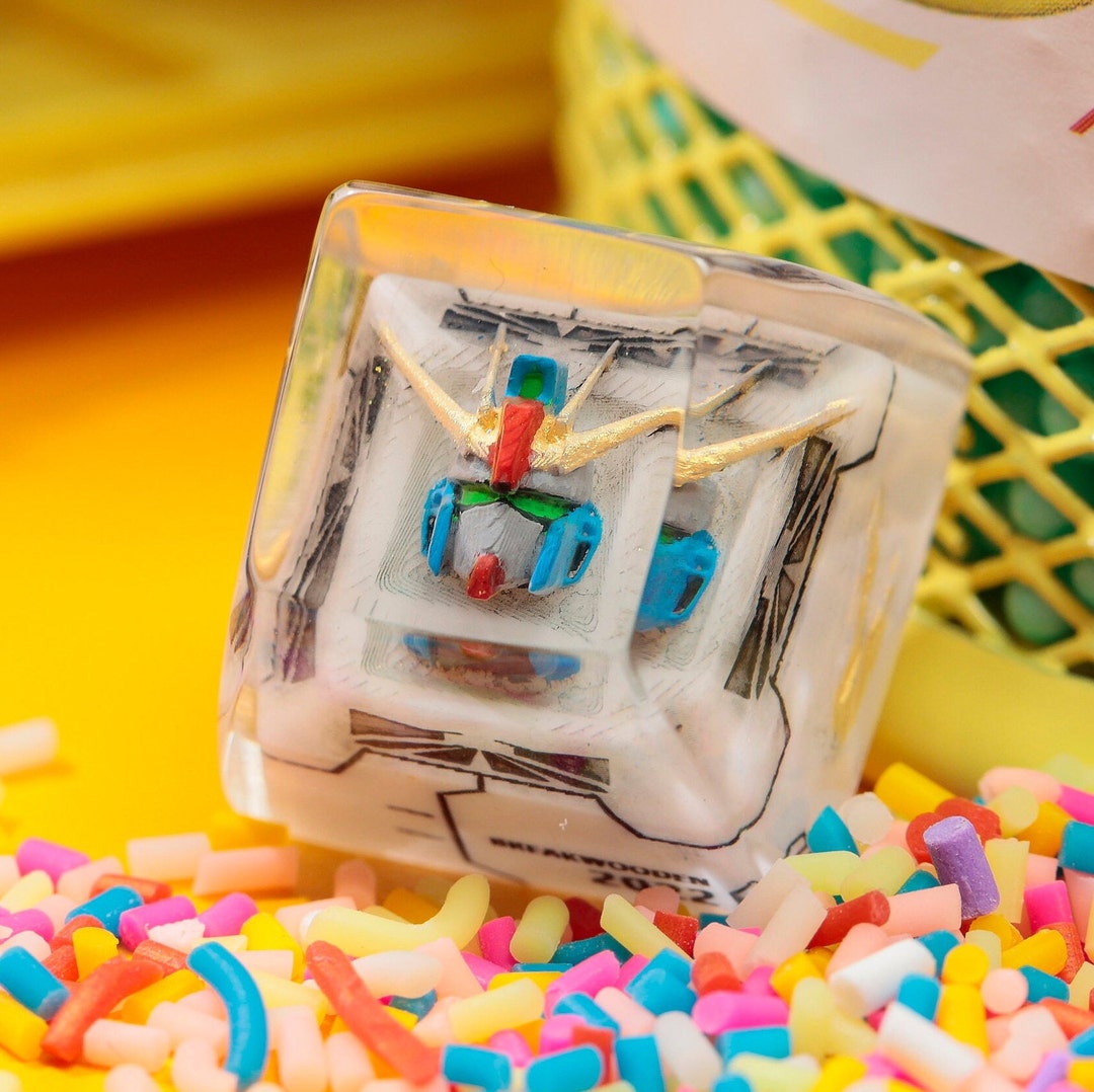 Artisan Keycap Gun.dam Epoxy Keycap, Resin Keycap, Valorant Keycap ...