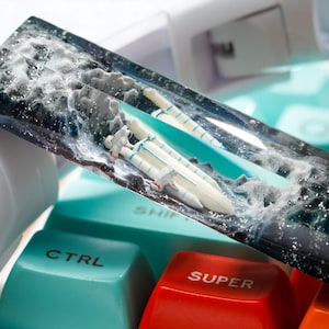 Astronaut Artisan Resin Keycap, Space Galaxy Keycap, Spacebar Keycap ...