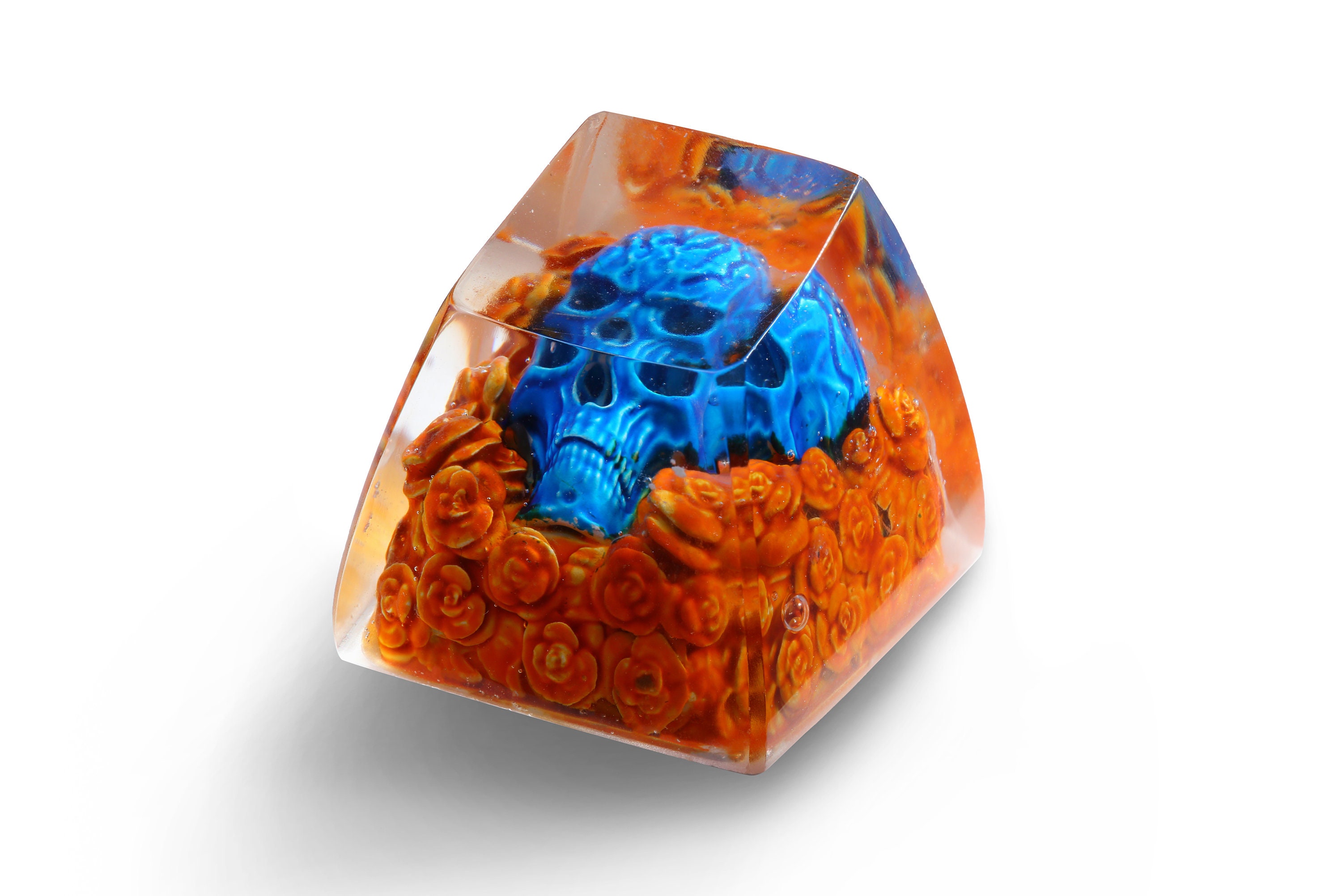 Sculpted Sa Key Cap Rows R1 Skull Resin Keycap | R1 SA Oem Profile | ESC Keycaps | Artisan Backlit ...
