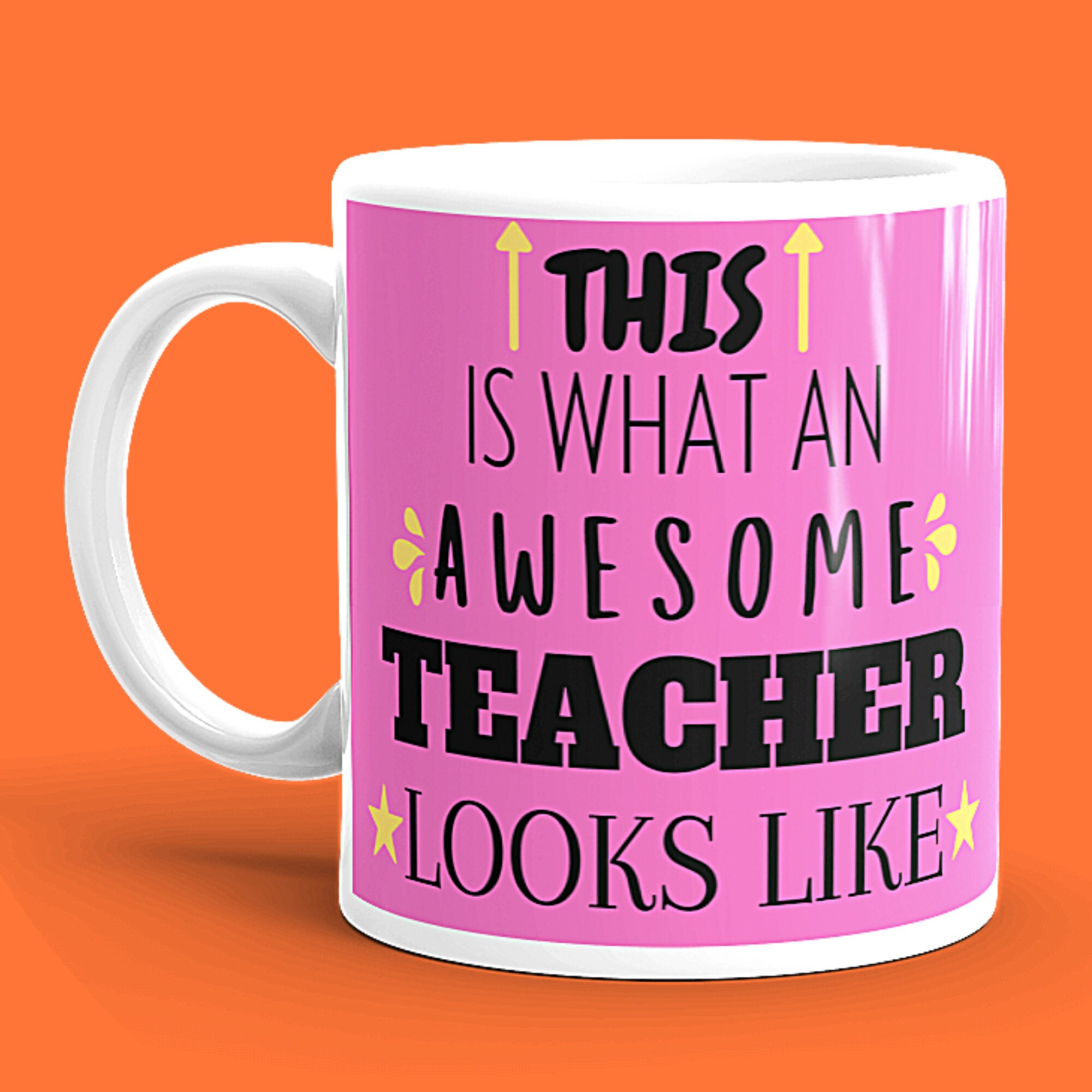 Funny Teacher Mug Pink Teacher Mug for Her Teacher Etsy UK
