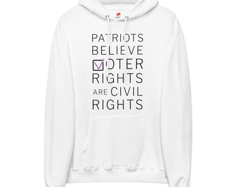 Unisex fleece hoodie - Voter Rights are Civil Rights