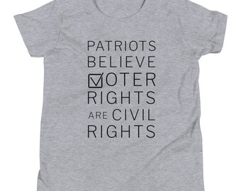 Youth Short Sleeve T-Shirt - Voter Rights are Civil Rights