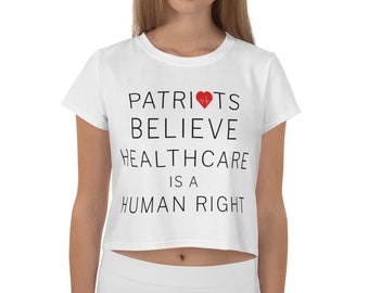 Crop Top Tee - Healthcare is a Human Right