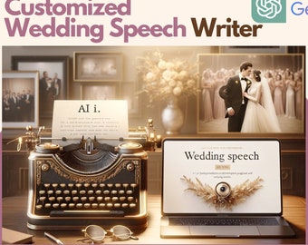 AI Wedding Speech Generator – Personalized Bridal Party Speeches (Instant Download)