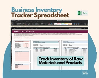 Small Business Inventory Tracker Spreadsheet, Inventory Template, Inventory Management, Inventory Sheet, Business Spreadsheet, Excel Sheet
