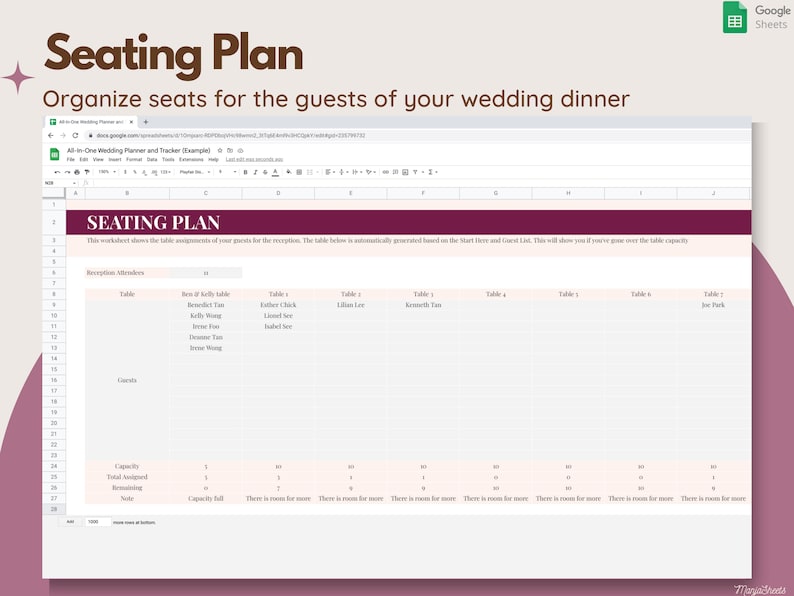 Wedding Digital Planner, Wedding Budget Spreadsheet, Wedding Timeline, Wedding Checklist, Wedding Template, To Do List, Guest, Google Sheets image 6