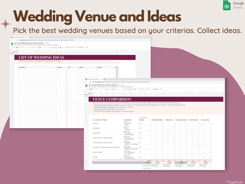 Wedding Digital Planner, Wedding Budget Spreadsheet, Wedding Timeline, Wedding Checklist, Wedding Template, To Do List, Guest, Google Sheets image 7