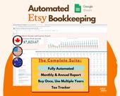 Etsy Seller Small Business Planner: Bookkeeping Template Expense Tracker, Profit and Loss Accounting, Sell on Etsy Account (Google Sheets)