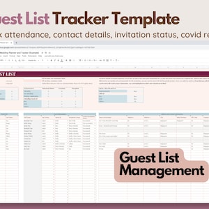 Wedding Digital Planner, Wedding Budget Spreadsheet, Wedding Timeline, Wedding Checklist, Wedding Template, To Do List, Guest, Google Sheets image 3