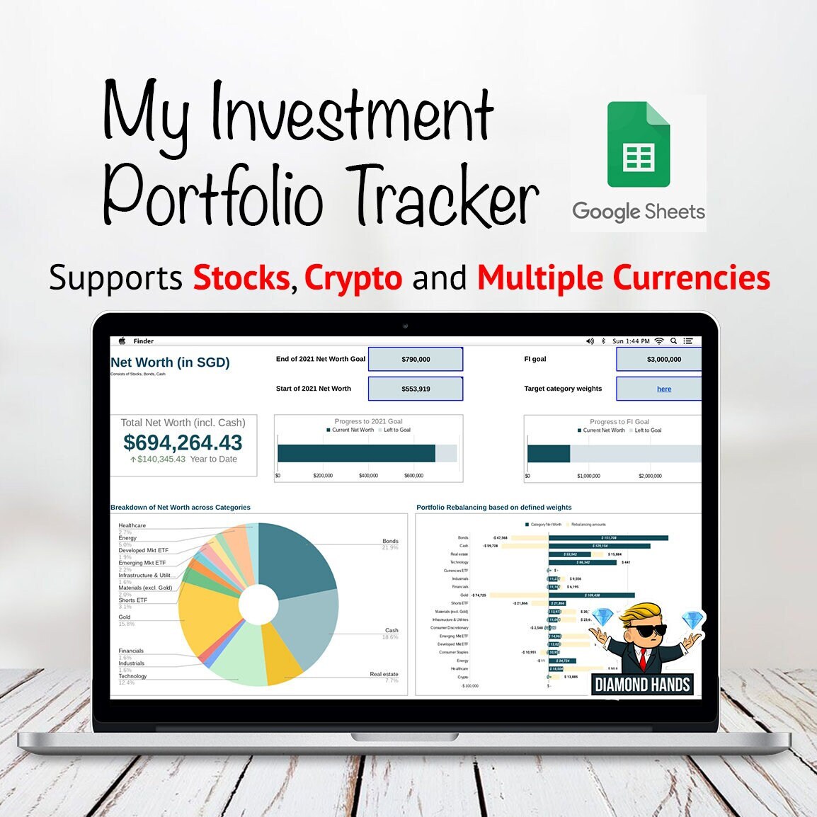 Stocks and Crypto Investment Portfolio Tracker Google