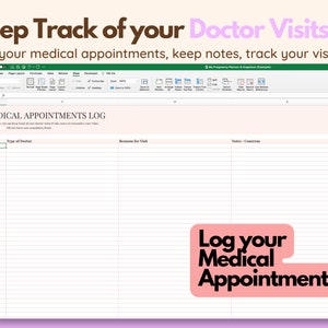 Digital Pregnancy Planner, Pregnancy Organizer Pregnancy Spreadsheet ...