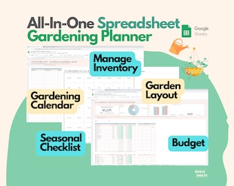Garden Planner: All-In-One Google Sheets (Digital Planner)
